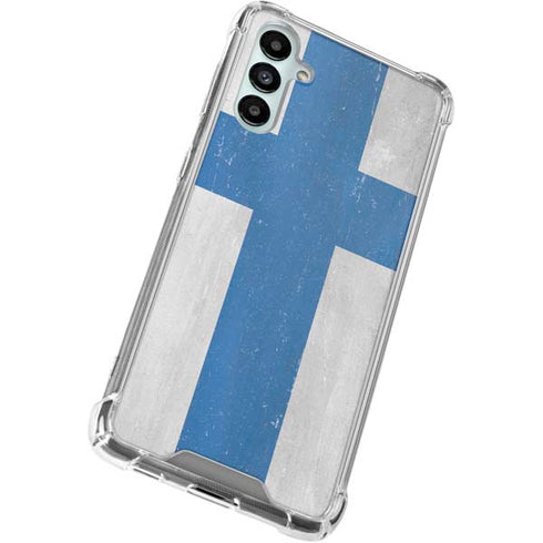 Finland Flag Distressed Gabb Phone 4 Clear Case